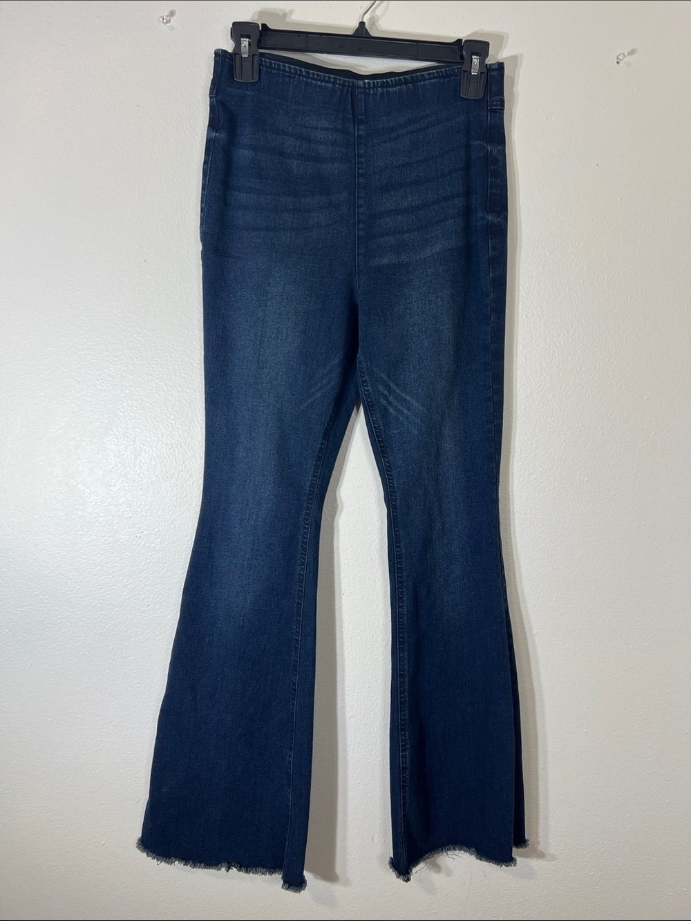 Tinseltown Dark Blue Stretch Flare Jeans